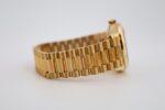 Rolex Yellow Gold Day-Date 36 Watch - Fluted Bezel - Mother-of-Pearl Diamond Dial - President Bracelet - 128238 mdp - Image 4