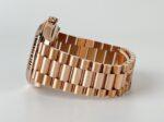 Rolex Day-Date 40 Rose Gold Chocolate Diamond Dial & Fluted Bezel President Bracelet 228235 - - Image 9