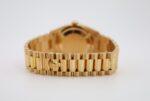 Rolex Yellow Gold Day-Date 36 Watch - Fluted Bezel - Mother-of-Pearl Diamond Dial - President Bracelet - 128238 mdp - Image 8