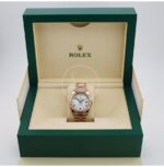 Rolex Day-Date 40 Rose Gold White Roman Dial & Fluted Bezel President Bracelet 228235 - - 图片 3