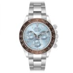 Rolex Daytona Ice Blue Diamond Dial Platinum Chronograph Watch 116506