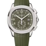 42mm Chronograph 18k White Gold Khaki Green Dial