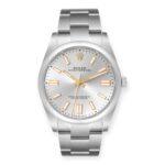 Rolex Oyster Perpetual 41 Silver Dial Steel Mens Watch 124300