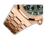 41mm Chronograph 18k Rose Gold Green Dial On Bracelet - Image 3