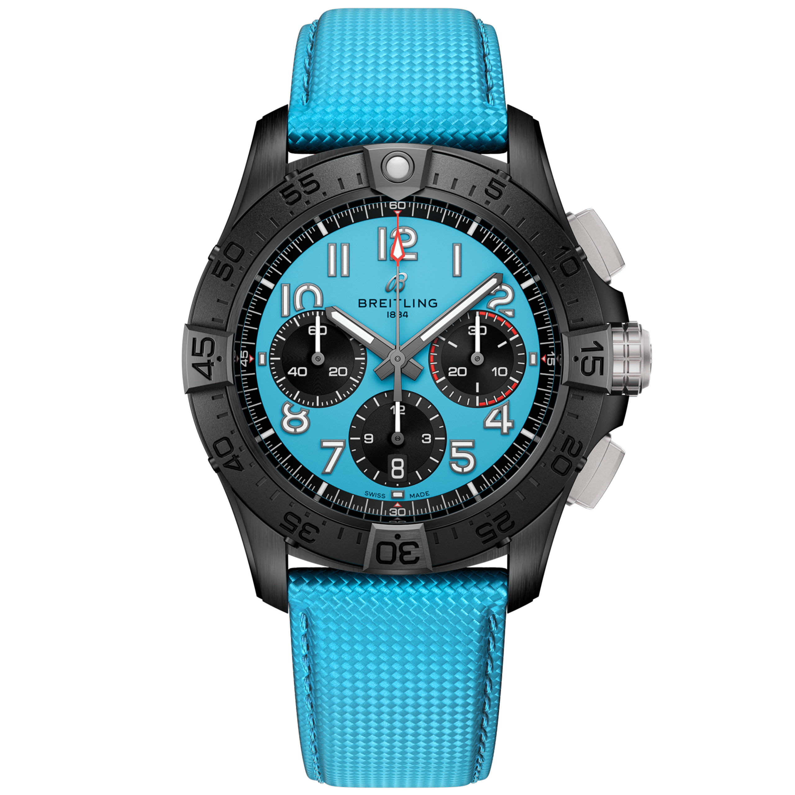 Avenger_Avenger42_SB0146101L1X1_CeramicCarbonLeather_Soldier-scaled-1.png Avenger B01 Chronograph 42 Night Mission SB0146101L1X1 - Image 1