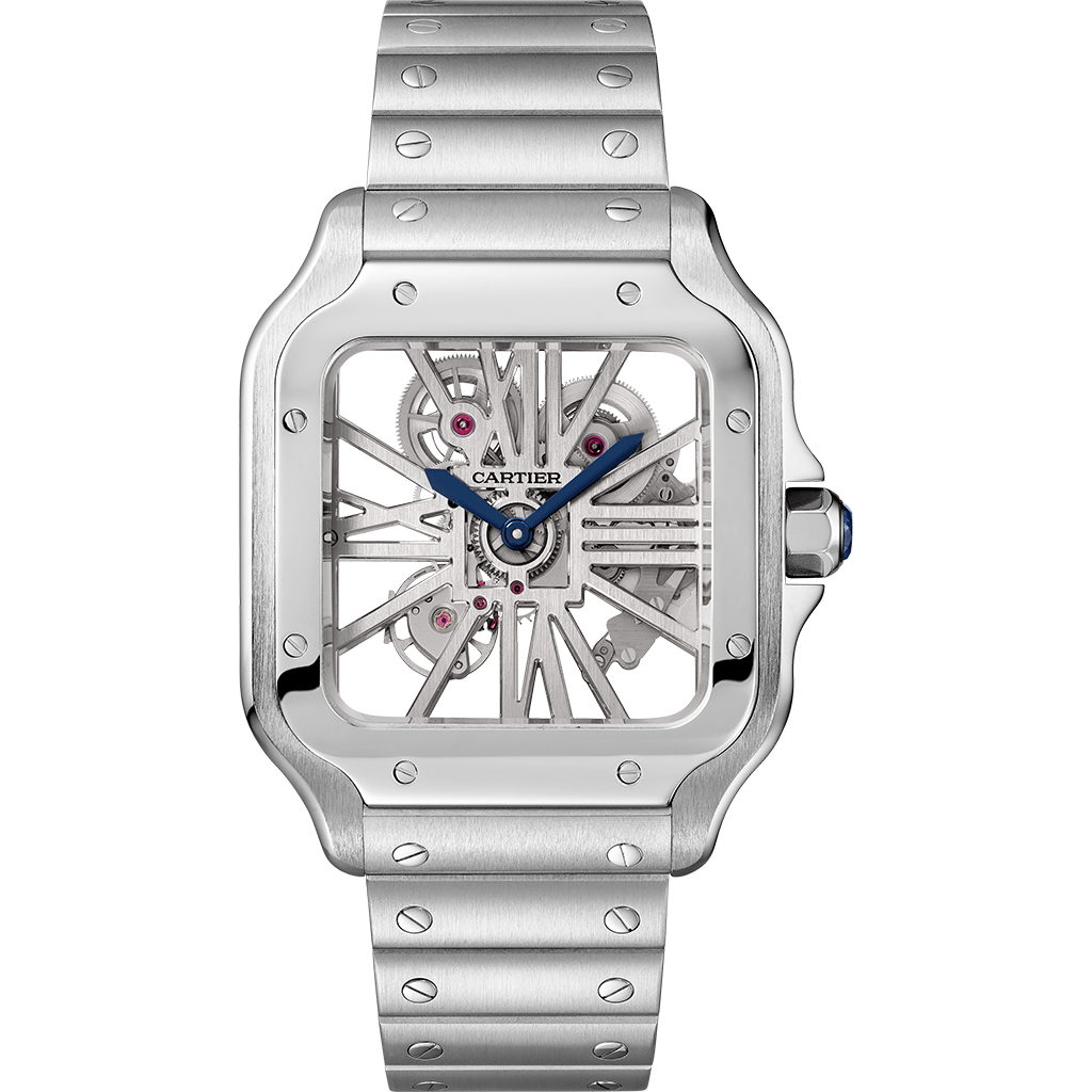 CRWHSA0015_0.png Santos de Cartier skeleton watch CRWHSA0015 - Image 1