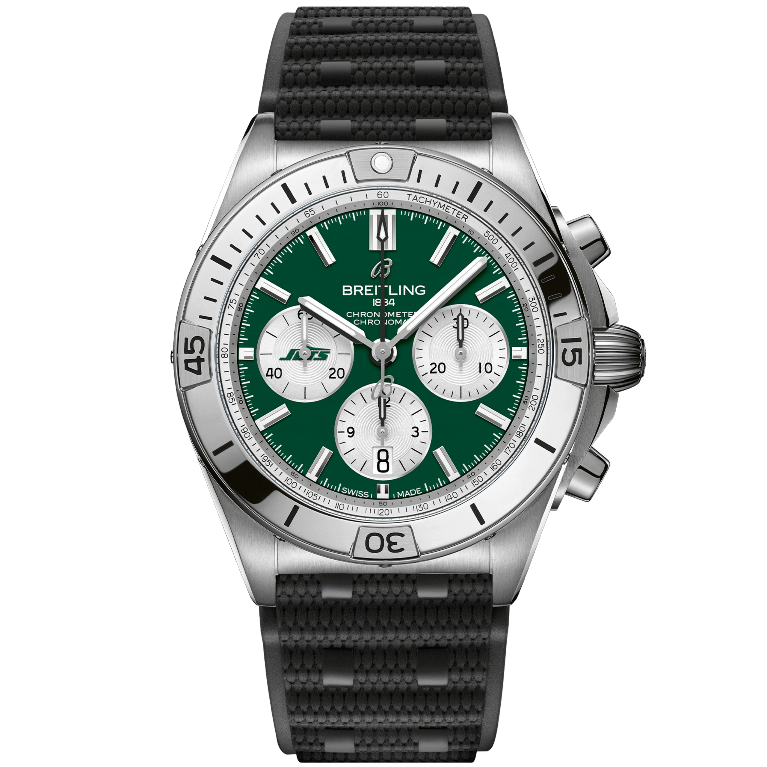 Chronomat_B0142_AB01342B1L5S1_RUBBER_NEW_YORK_JETS_DIGITAL-scaled-1.png Chronomat B01 42 NFL New York Jets Edition AB01342B1L5S1 - Image 1