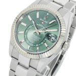 Rolex Sky-Dweller 336934 – 42mm Stainless Steel & White Gold Green Dial Oyster Bracelet - Image 2
