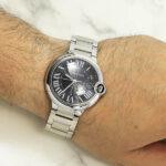 Cartier Ballon Bleu Stainless Steel 44MM Black Dial And Stainless Steel Bracelet - Image 5