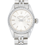 Rolex Oyster Perpetual Date 76094 Silver Dial 26 mm Ladies Watch - Image 2