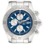 Breitling Aeromarine Super Avenger A13371 Blue Dial Steel Mens Watch - Image 2