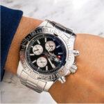 Breitling Aeromarine Super Avenger A13371 Blue Dial Steel Mens Watch - Image 4