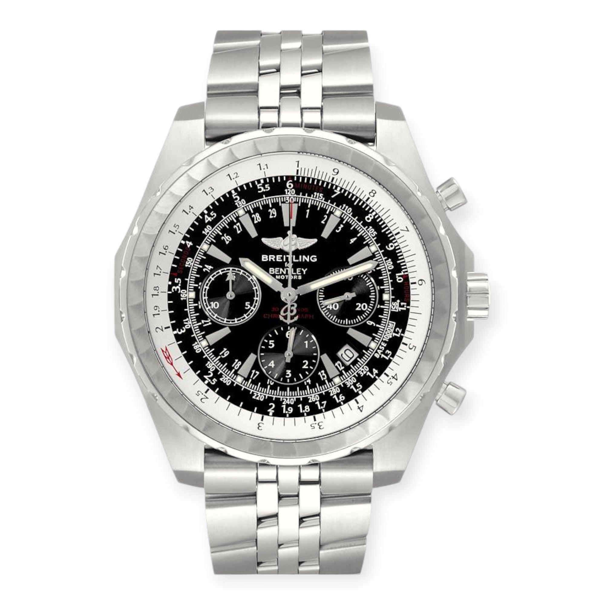 Pre-Owned-Breitling-Bentley-Motors-T-A25363-Black-Dial-Chronograph-Mens-Watch-JD-Watches-NY.jpg Breitling Bentley Motors T A25363 Black Dial Chronograph Mens Watch - Image 1