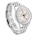 Breitling Navitimer World GMT A24322 Silver Dial Steel Mens Watch - Image 3