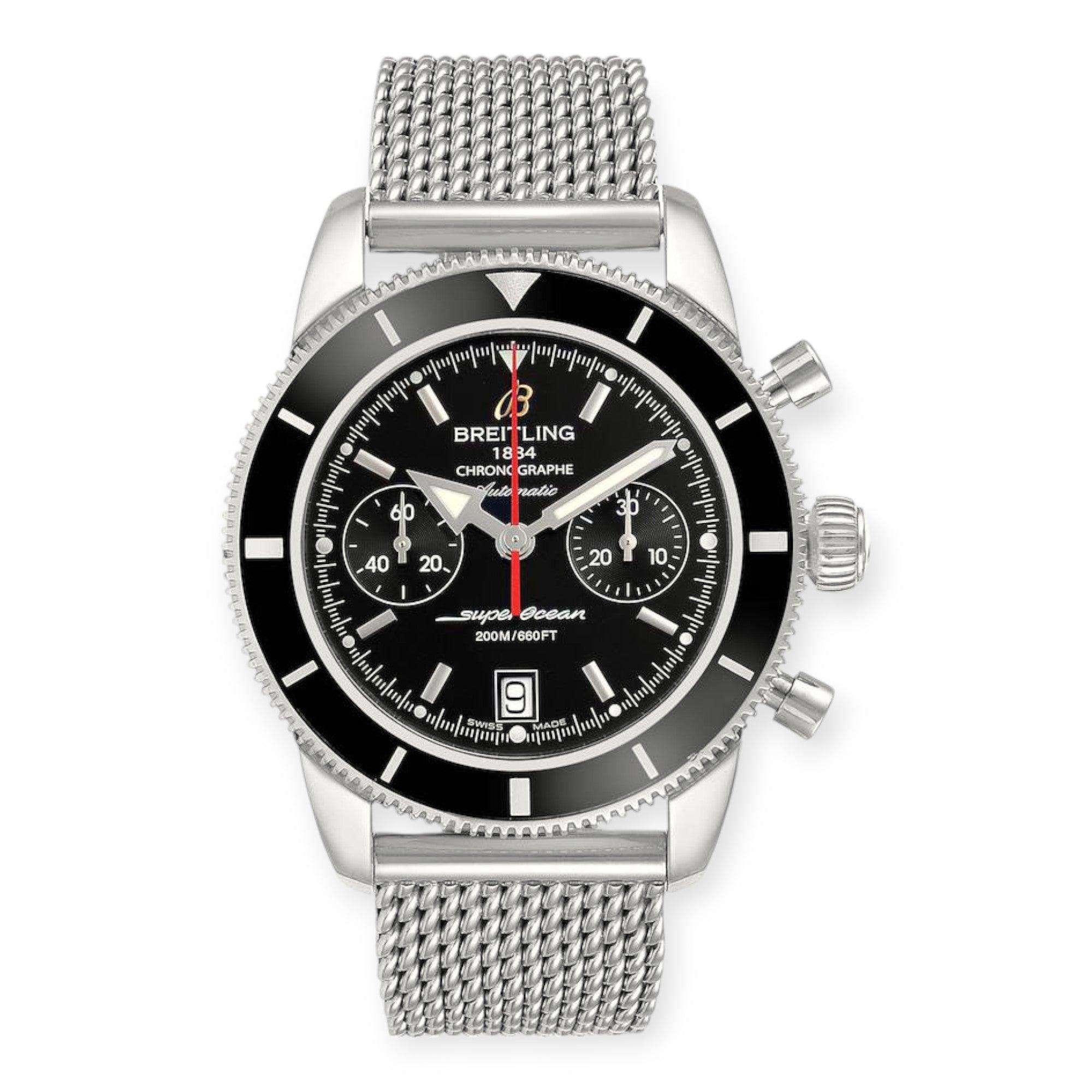 Pre-Owned-Breitling-SuperOcean-Heritage-Chrono-A23370-Black-Dial-Mens-Watch-JD-Watches-NY.jpg Breitling SuperOcean Heritage Chrono A23370 Black Dial Mens Watch - Image 1