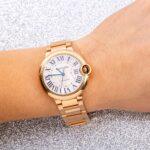 Cartier Ballon Bleu W69004Z2 36MM White Dial With Rose Gold Bracelet - Image 2