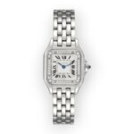 Cartier Panthere Small Steel Diamond Bezel Ladies Watch W4PN0007