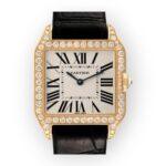 Cartier Santos Dumont Yellow Gold WH100351 Silver Dial Women's Watch - Image 5