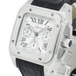 Cartier Santos Galbée W20090X8 29mm Dial with Leather Strap - Image 2
