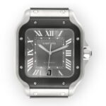 Cartier Santos Steel ADLC WSSA0037 Grey Dial Mens Watch - 图片 2