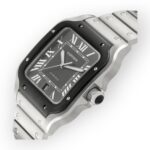 Cartier Santos Steel ADLC WSSA0037 Grey Dial Mens Watch - 图片 3