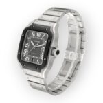 Cartier Santos Steel ADLC WSSA0037 Grey Dial Mens Watch - 图片 4