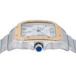 Cartier Santos W2SA0008 43mm White Dial With Two Tone Bracelet - Image 5