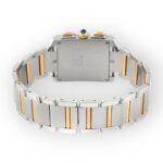 Cartier Tank Française Chronograph W51004Q4 28mm White Dial With Stainless Steel and Yellow Gold Bracelet - Image 7