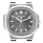 Patek Philippe Nautilus 18K White Gold Black Strap Mens Watch 5711 - 图片 2
