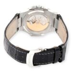 Patek Philippe Nautilus 18K White Gold Black Strap Mens Watch 5711 - 图片 6