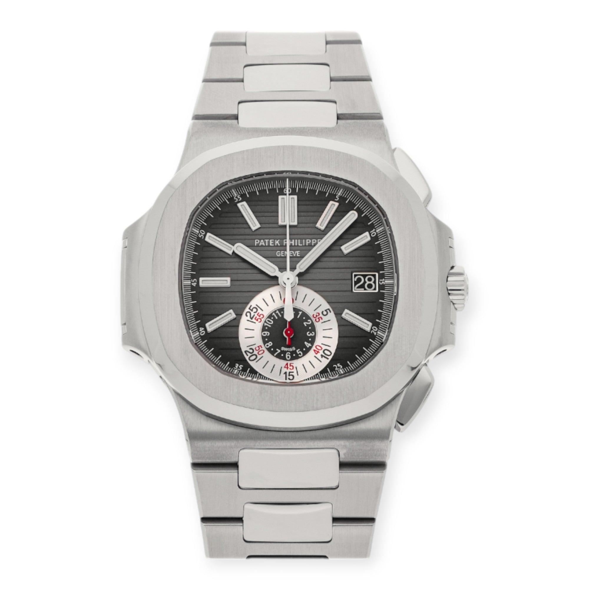 Pre-Owned-Patek-Philippe-Nautilus-59801A-014-40MM-Blue-Dial-With-Two-Tone-Bracelet-JD-Watches-NY.jpg Patek Philippe Nautilus 5980/1A-014 40MM Blue Dial With Two Tone Bracelet - Image 1