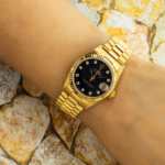 Rolex 18K Yellow Gold Datejust 68278 with President Bracelet - Image 5