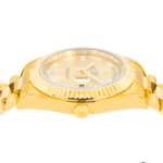 Rolex 18K Yellow Gold Day Date II with Champagne Baguette and Diamond - Image 3