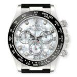 Rolex Cosmograph Daytona 116519 Oysterflex White Gold Mother Of Pearl Diamond Dial Mens Watch - Image 2