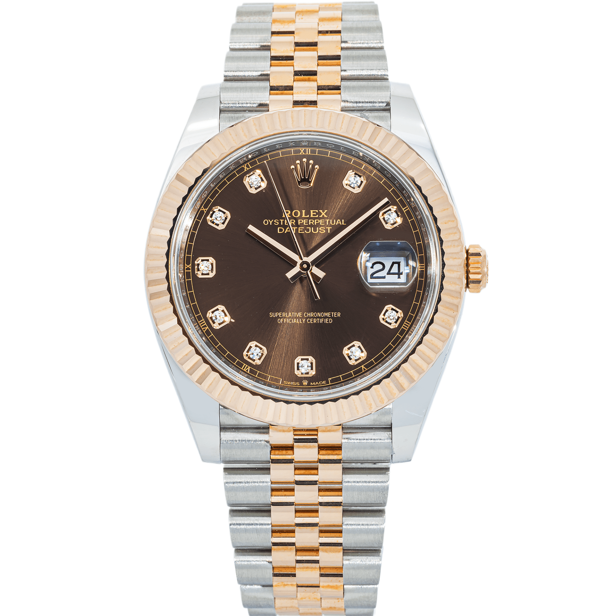 Pre-Owned-Rolex-Datejust-126331-Chocolate-Diamond-Dial-41mm-Two-Tone-JD-Watches-NY.png Rolex Datejust 126331 Chocolate Diamond Dial 41mm Two-Tone (2017 to 2020) - Image 1