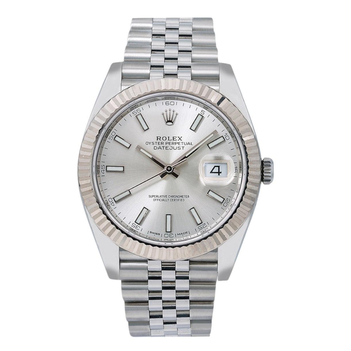 Pre-Owned-Rolex-Datejust-126334-41mm-Silver-Dial-With-Stainless-Steel-Jubilee-JD-Watches-NY.jpg Rolex Datejust 126334 41mm Silver Dial With Stainless Steel Jubilee - Image 1