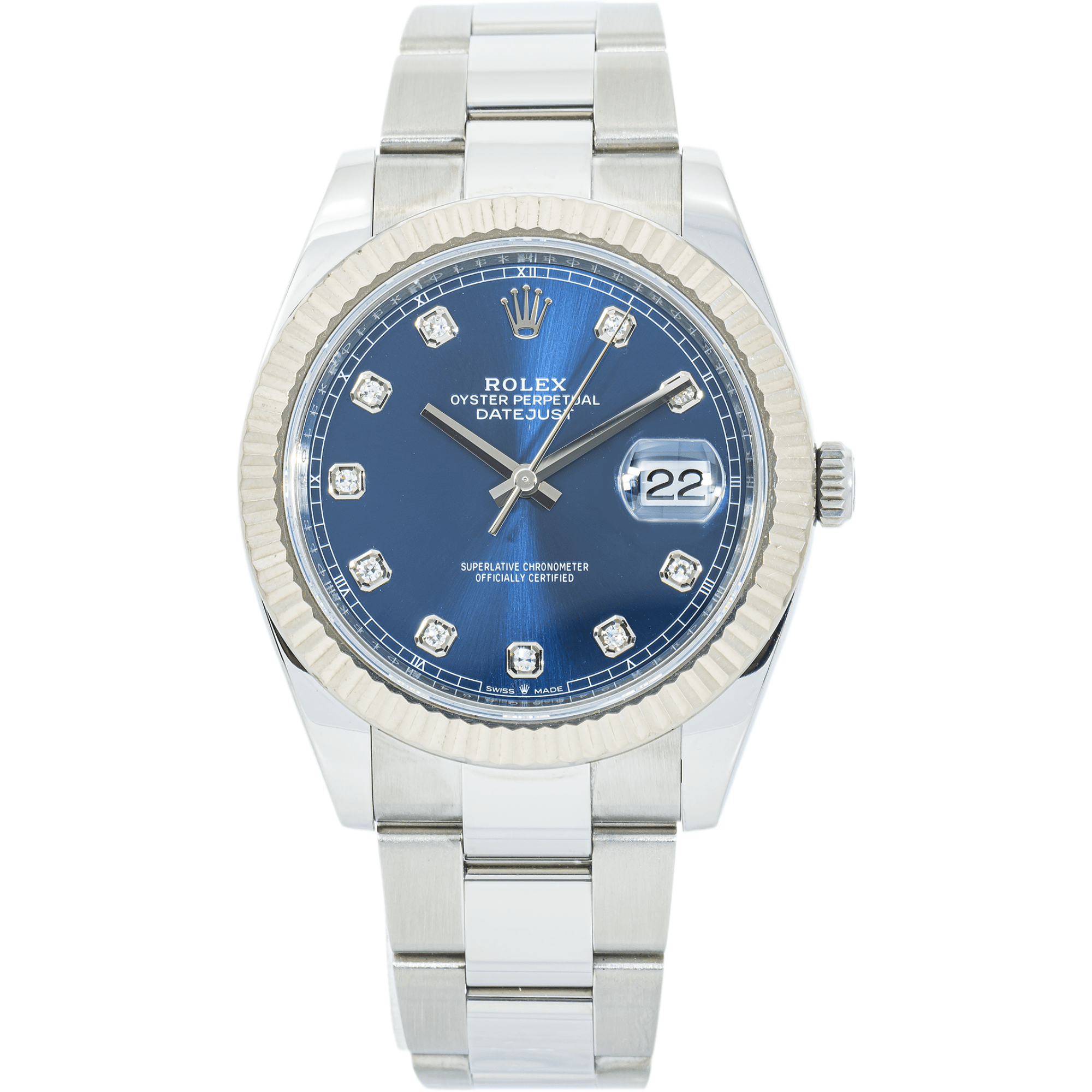 Pre-Owned-Rolex-Datejust-41-126334-Blue-Diamond-Dial-Oyster-Bracelet-JD-Watches-NY.png Rolex Datejust 41 126334 Blue Diamond Dial Oyster Bracelet - Image 1