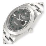 Rolex Datejust 41 Grey Green Wimbledon Dial 126300 Steel Mens Watch - Image 2
