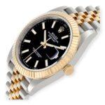Rolex Datejust 41 Ref 126333 Steel Yellow Gold Black Dial Mens Watch - Image 3