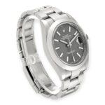 Rolex Datejust 41 Slate Dial 126300 Smooth Bezel Steel Mens Watch - Image 5