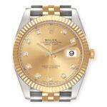 Rolex Datejust 41 Steel Yellow Gold 126333 Diamond Dial Mens Watch - Image 2