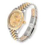 Rolex Datejust 41 Steel Yellow Gold 126333 Diamond Dial Mens Watch - Image 3