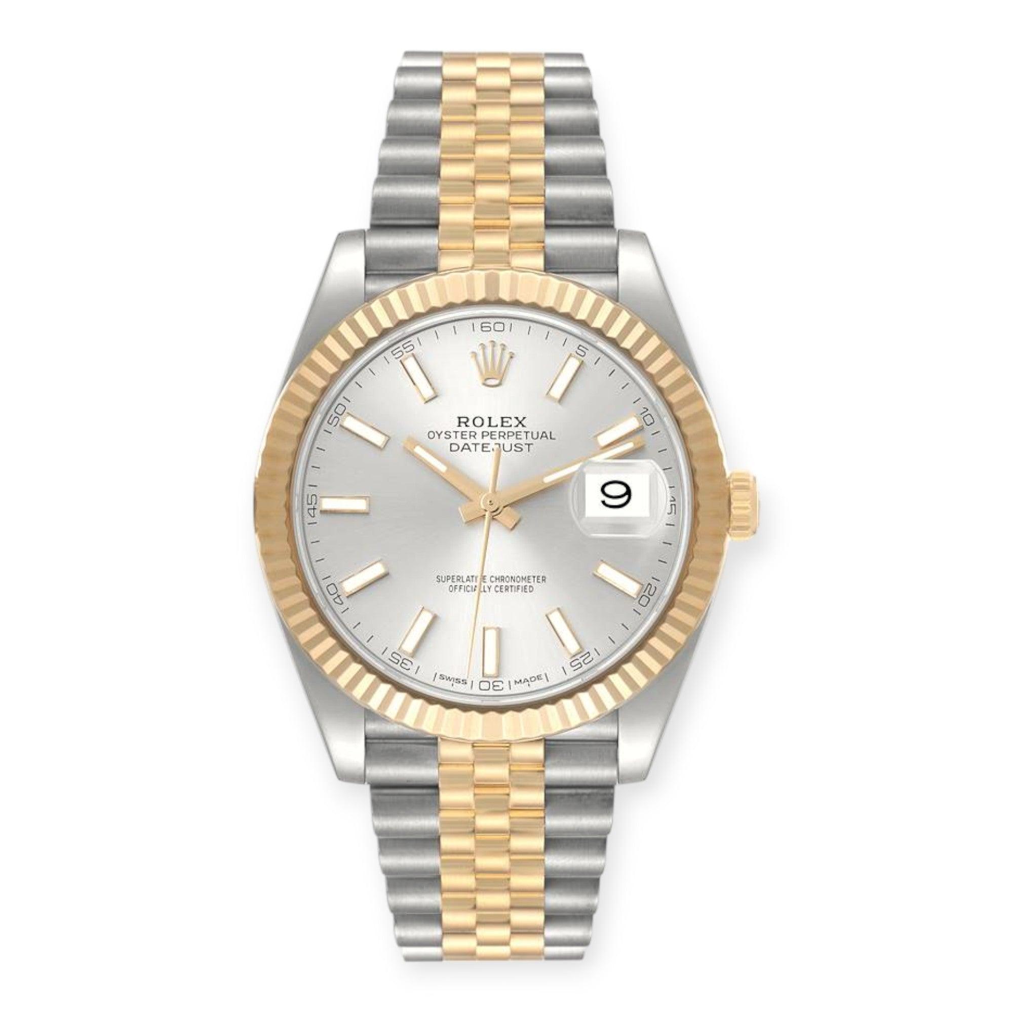 Pre-Owned-Rolex-Datejust-41-Steel-Yellow-Gold-126333-Silver-Dial-Mens-Watch-JD-Watches-NY_01adede6.jpg Rolex Datejust 41 Steel Yellow Gold 126333 Silver Dial Mens Watch - Image 1