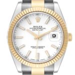 Rolex Datejust 41 Steel Yellow Gold 126333 White Dial Mens Watch - 图片 2