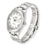 Rolex Datejust 41 White Roman Dial 126300 Smooth Bezel Steel Mens Watch - Image 3
