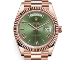Rolex Day-Date 228235 – 40mm Everose Gold with Olive Green Roman Dial - Image 2