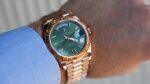 Rolex Day-Date 228235 – 40mm Everose Gold with Olive Green Roman Dial - Image 3