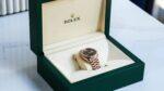 Rolex Day-Date 228235 – 40mm Everose Gold with Olive Green Roman Dial - Image 4