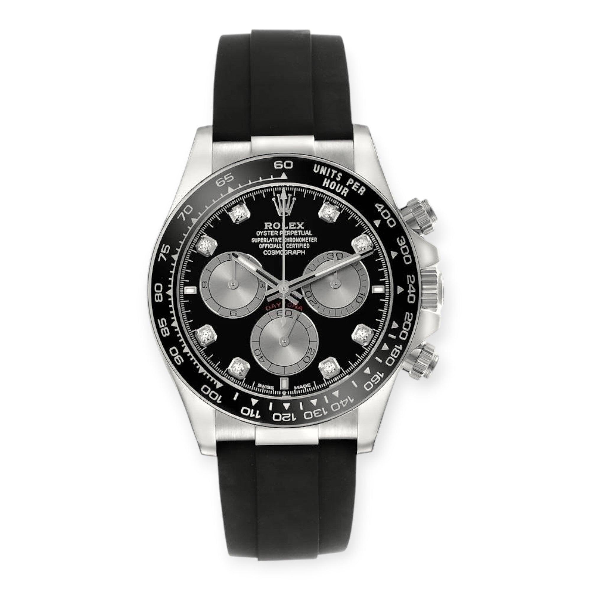 Pre-Owned-Rolex-Daytona-Oysterflex-White-Gold-Black-Diamond-Dial-126519LN-JD-Watches-NY.jpg Rolex Daytona Oysterflex White Gold Black Diamond Dial 126519LN - Image 1