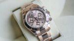 Rolex Daytona Rose Gold with Pink Champagne Dial with Diamond Baguette Hour Markers 116505 - Image 3